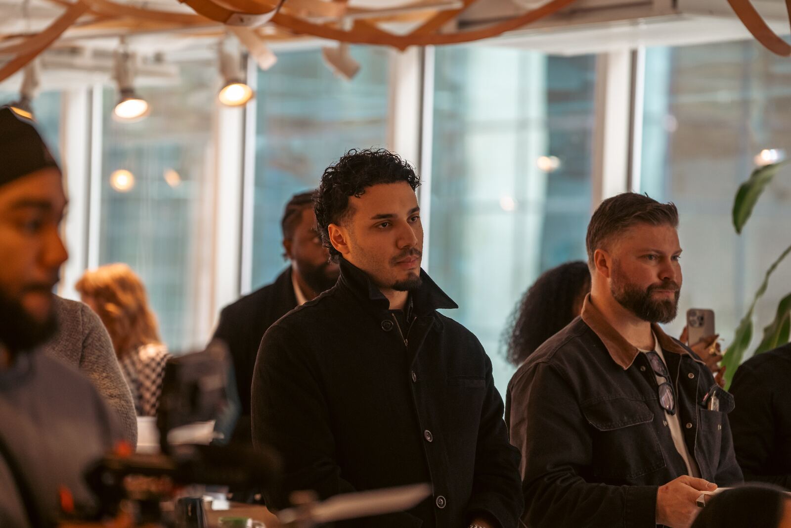 Motion1 founders and clients at a live growth event